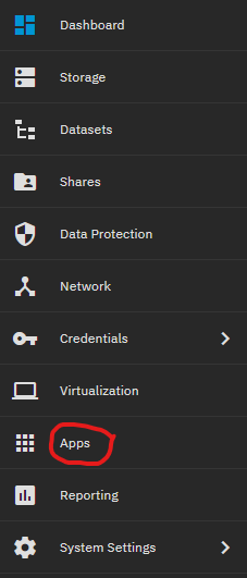 truenas scale 的 web 页面